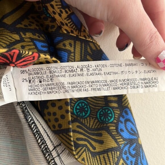 Zara Trafaluc Floral Colorful Abstract Mini‎ Skirt sz M - Picture 4 of 4